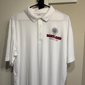Maryland Law White Polo Shirt. NEVER WORN.